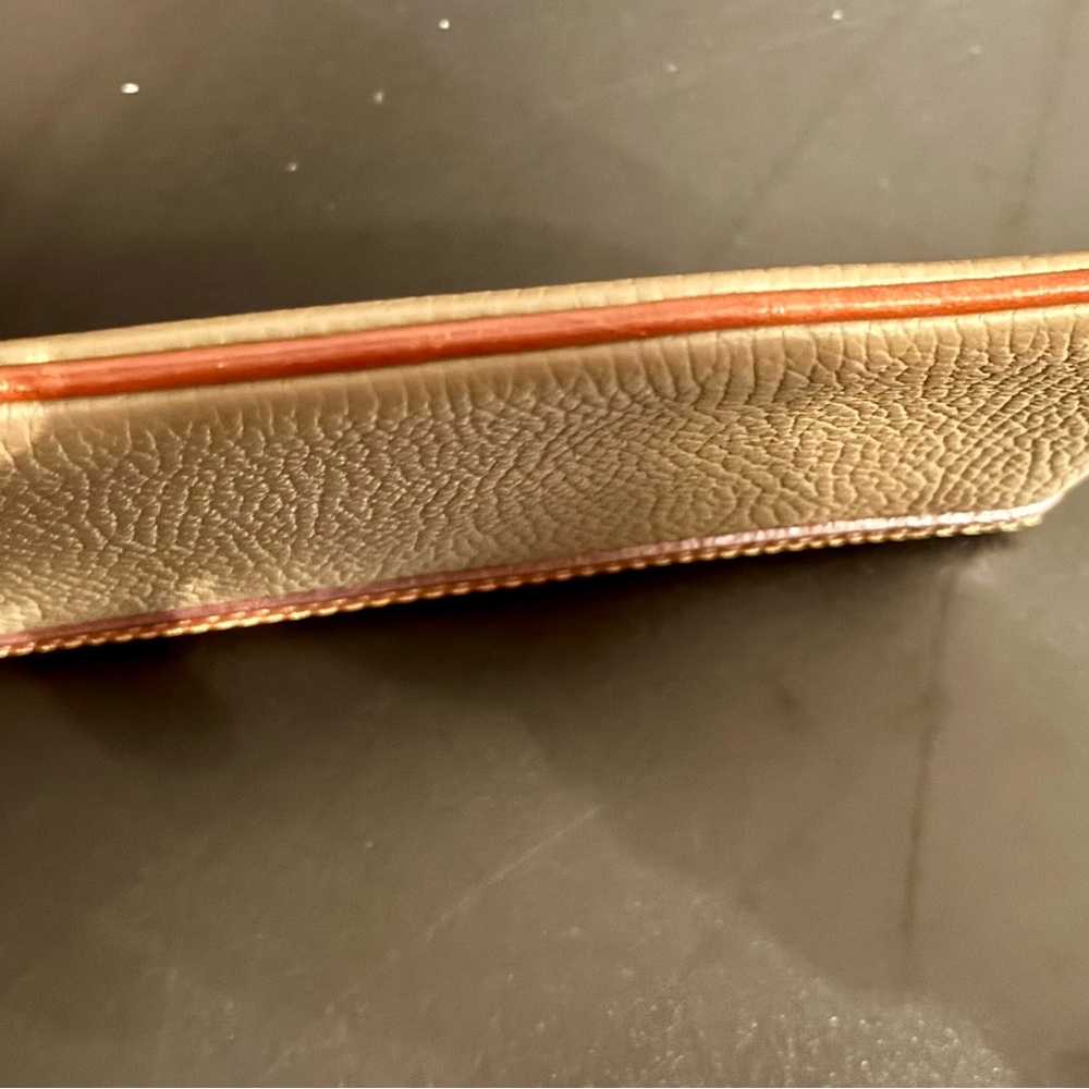 Dooney & Bourke Tan and Orange Wristlet - Picture 3 of 5